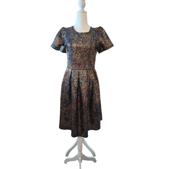 LulaRoe Amelia Women's Size Medium Multicolored Mermaid Skin Dress - Picture 1 of 8